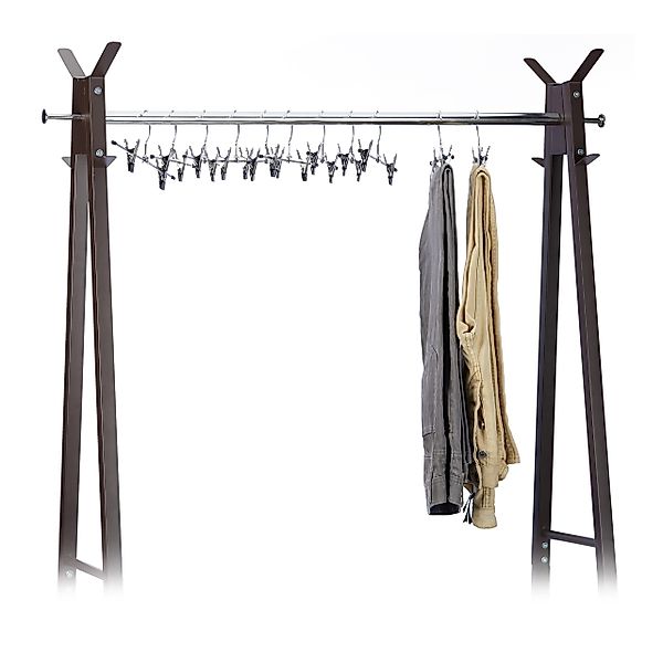relaxdays Kleiderbügel 100 x Hosenbügel Metall günstig online kaufen
