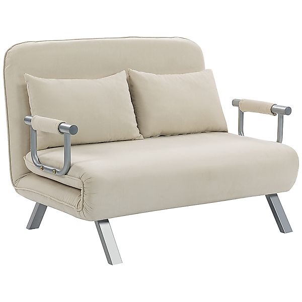 HOMCOM 2-Sitzer-Schlafsofa, klappbares Sofa mit in 5 Positionen verstellbar günstig online kaufen