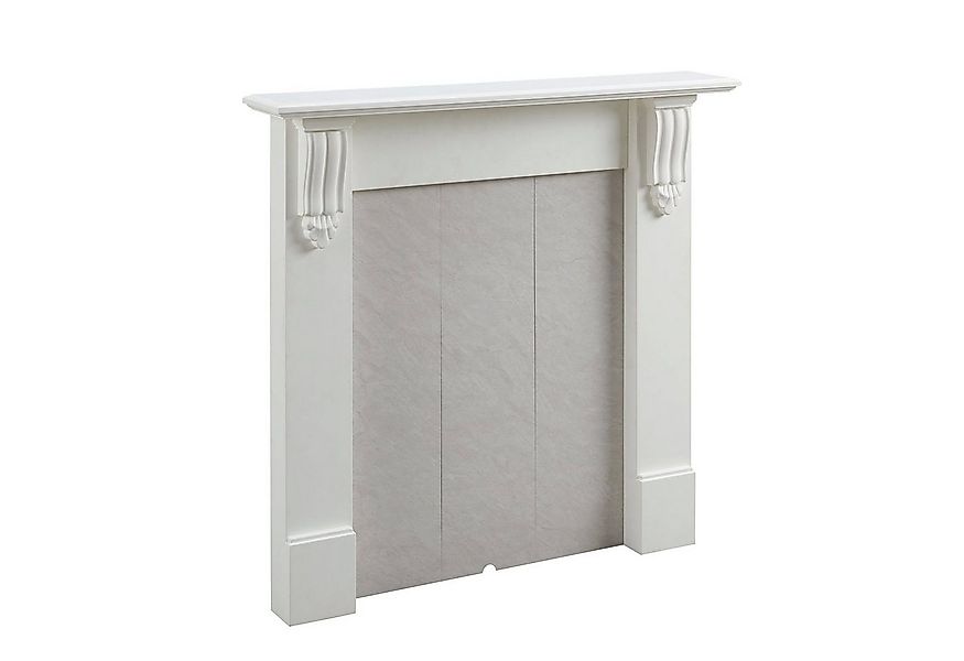 Balderia Elektrokamin Grace, Kaminmantel, Weiß mit hellgrau marmorierter Fe günstig online kaufen