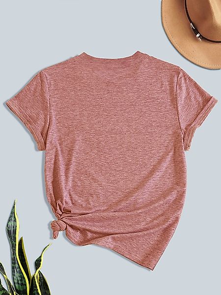PYLIKE Rundhalsshirt Damen bequemes Sommer Kurzarmbluse günstig online kaufen