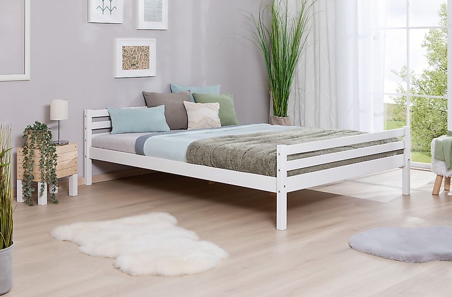 Ticaa Jugendbett, Futonbett in diversen Breiten, Kiefer, mit Rollrost günstig online kaufen