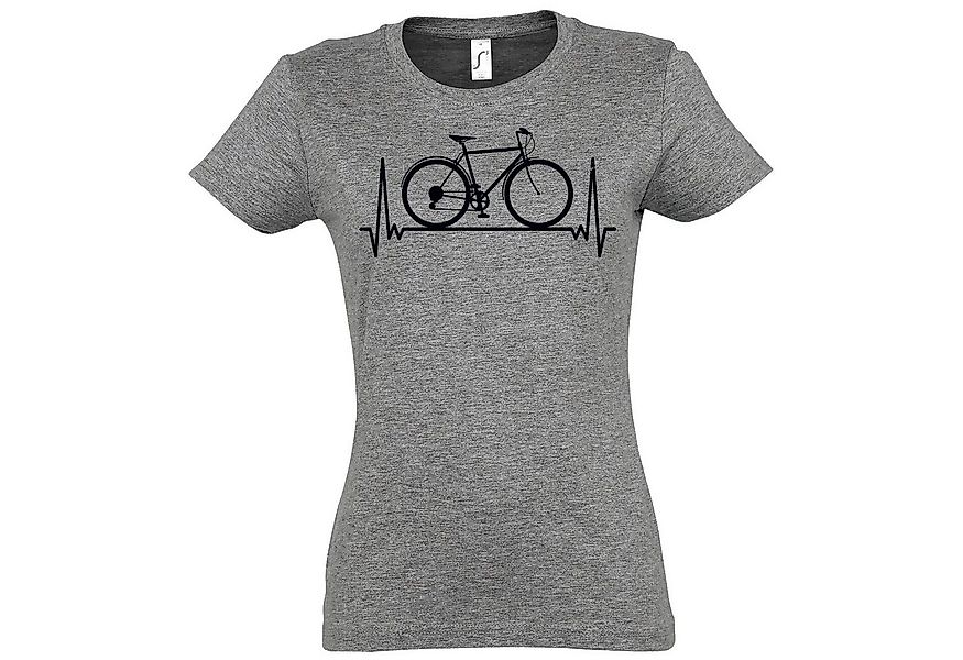 Youth Designz T-Shirt Heartbeat Fahrrad Damen Shirt mit trendigem Frontprin günstig online kaufen