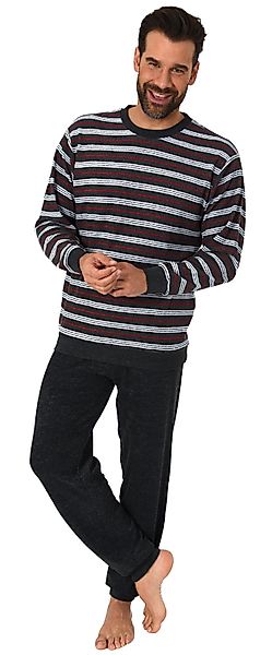 Normann Pyjama Herren Frottee Schlafanzug lang günstig online kaufen