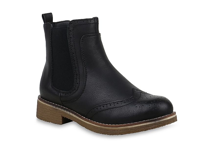 VAN HILL 818251 Chelseaboots Damen Stiefeletten Chelsea Boots Leicht Gefütt günstig online kaufen