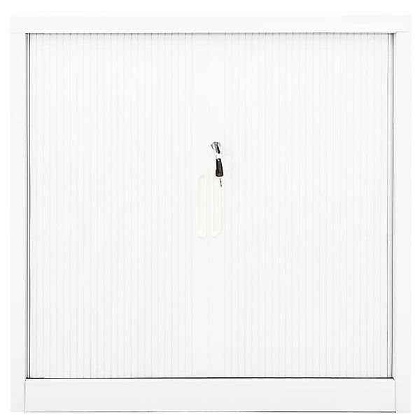 Schrank Mit Schiebetür Weiß 90x40x90 Cm Stahl günstig online kaufen