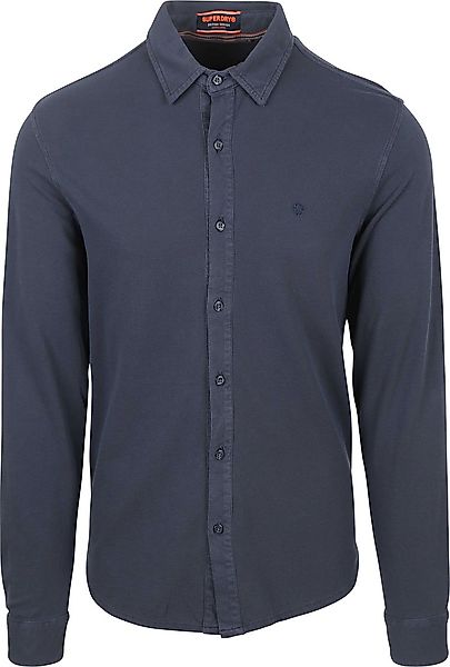 Superdry Shirt Vintage Destroy Pique Sailing Navy - Größe M günstig online kaufen
