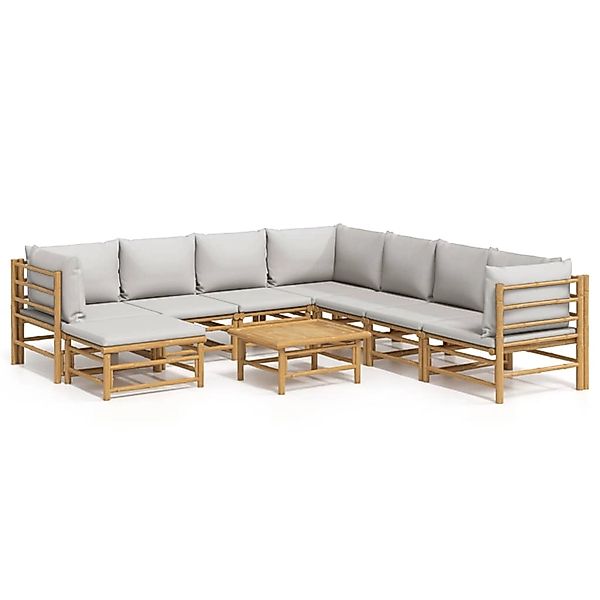 vidaXL Gartenlounge-Set 9-tlg. Garten-Lounge-Set mit Kissen günstig online kaufen