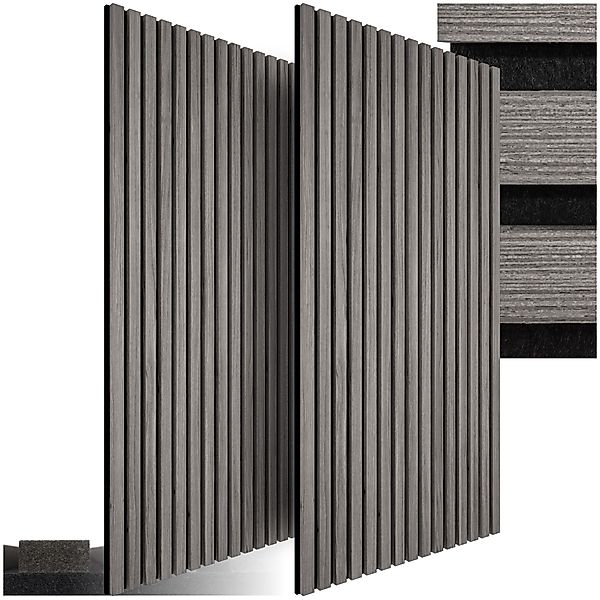 tectake Wandpaneel Akustikpaneele, BxL: 60x120 cm, günstig online kaufen