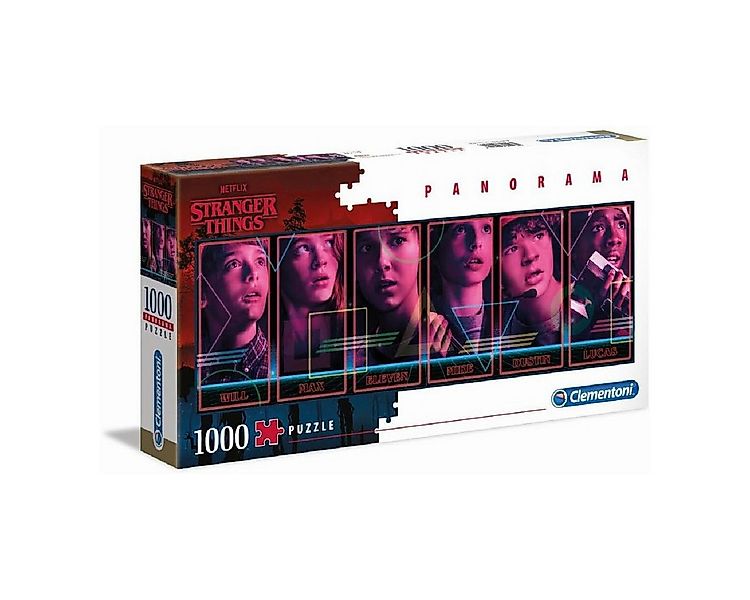 Clementoni® Puzzle Panorama - Stranger Things, 1000 Puzzleteile günstig online kaufen