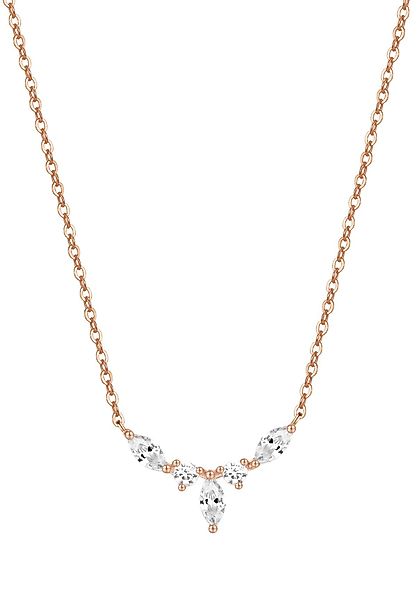 Hey Happiness Silberkette Krone Damen Zirkonia, günstig online kaufen
