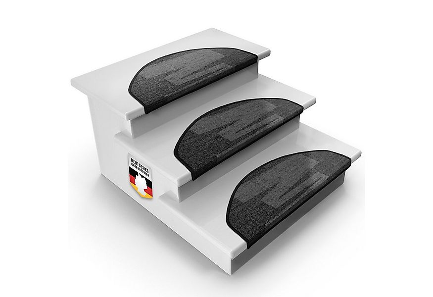 Karat Stufenmatte Hastings, Treppenschutz, Halbrund, Höhe: 8.5 mm, aus Poly günstig online kaufen