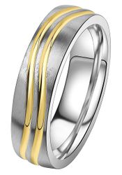 DOOSTI Trauring Schmuck Geschenk Edelstahl Trauring günstig online kaufen