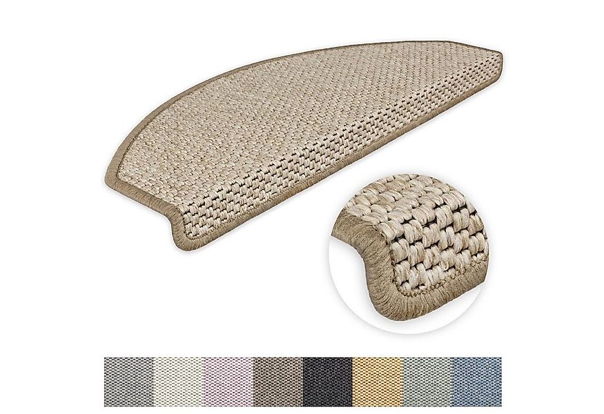 Metzker® Stufenmatte Stufenmatten Göteborg Halbrund Hellbraun 20 Stück, hal günstig online kaufen