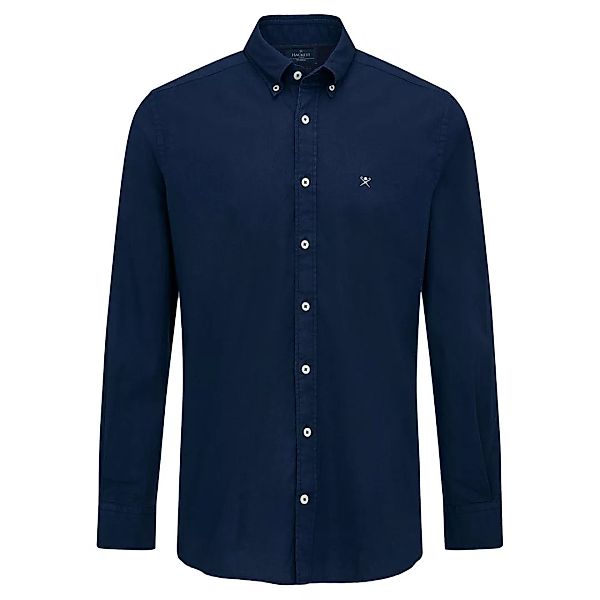 Hackett Garment Dyed Oxford Langarm Hemd L Sapphire günstig online kaufen