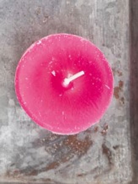 Dekorative Schwimmkerze – ideal für Schale, Glas & Teich Ø 8 cm Pink günstig online kaufen