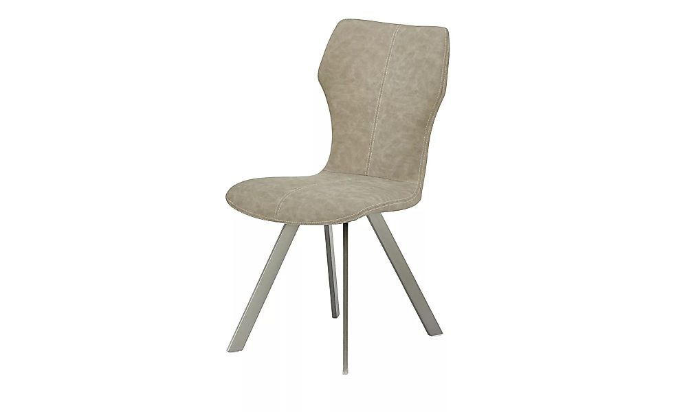 uno Stuhl  Denny - beige - 48,5 cm - 90 cm - 59 cm - Stühle > Esszimmerstüh günstig online kaufen