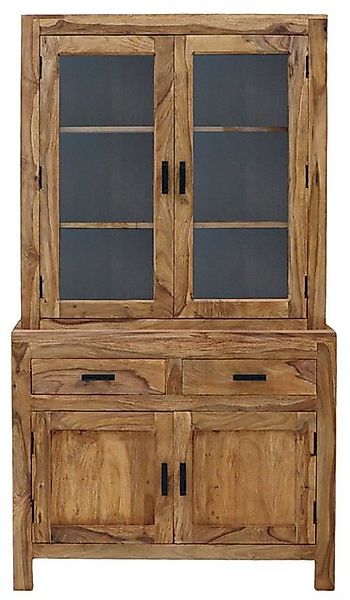 Indischesmoebelhausde Vitrine Vitrine Rami 100x180x50 aus indischem Palisan günstig online kaufen