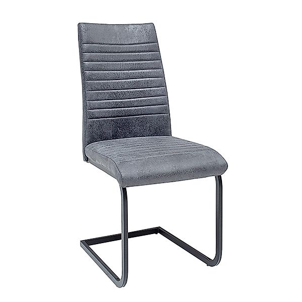 riess-ambiente Freischwinger APARTMENT grau / schwarz günstig online kaufen