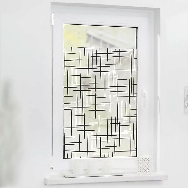 LICHTBLICK Fensterfolie schwarz weiß B/L: ca. 100x130 cm günstig online kaufen