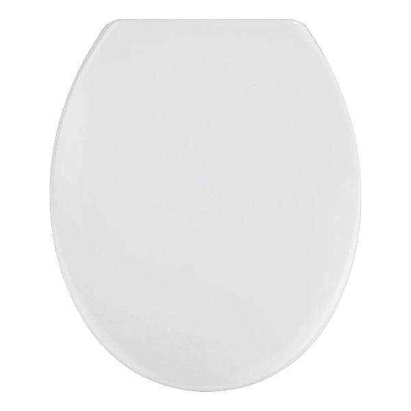 WENKO WC-Sitz Vigone Weiß, aus antibakteriellem Duroplast silber/weiß günstig online kaufen