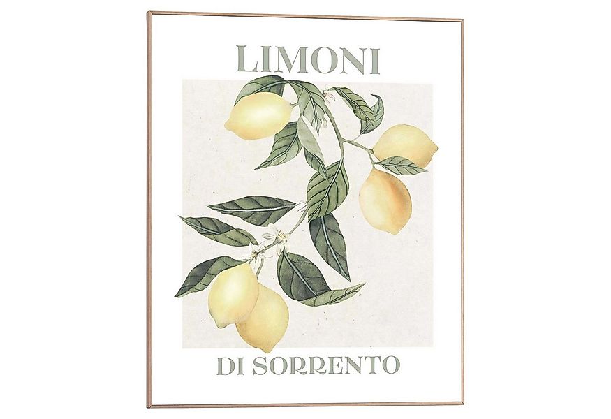 Reinders! Wandbild ARTISSA, Braun, Gelb, Grün, Weiß, 40 x 50 cm, Zitronen ( günstig online kaufen