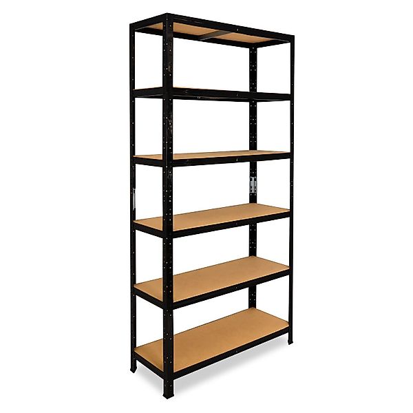 shelfplaza Schwerlastregal BLACK, 200x100x50cm schwarz, 6 günstig online kaufen