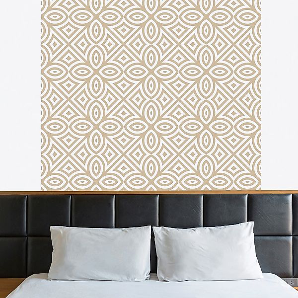 queence Vinyltapete »Muster-Beige«, bedruckt-Barock-Antikoptik-Kunst, 90x25 günstig online kaufen