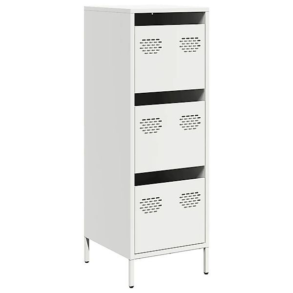 vidaXL Highboard Weiß 39x35x103,5 cm Stahl 851405 günstig online kaufen