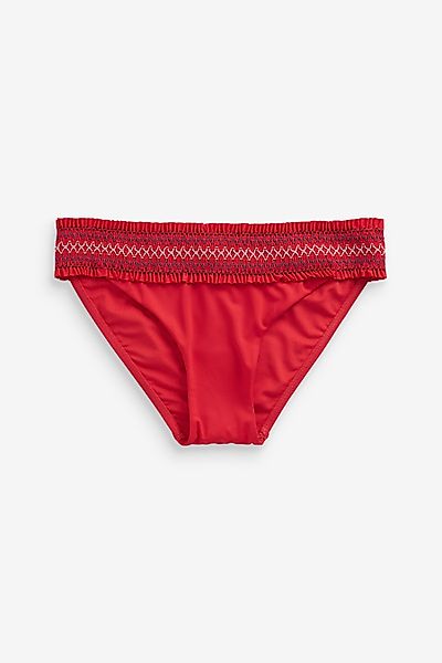 Next Bikini-Hose Gesmokte Bikinihose mit hohem günstig online kaufen