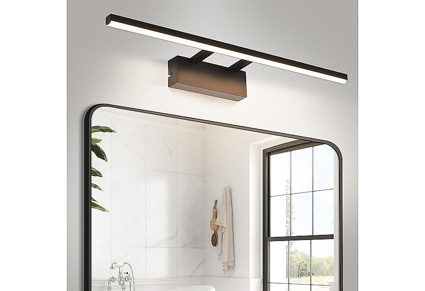 Nettlife LED Spiegelleuchte Schwarz Modern Badezimmer Spiegelbeleuchtung 60 günstig online kaufen