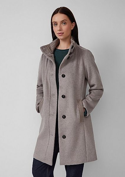 s.Oliver Wintermantel Outdoor-Mantel Kurzer Mantel aus Wollmix mit Knopflei günstig online kaufen