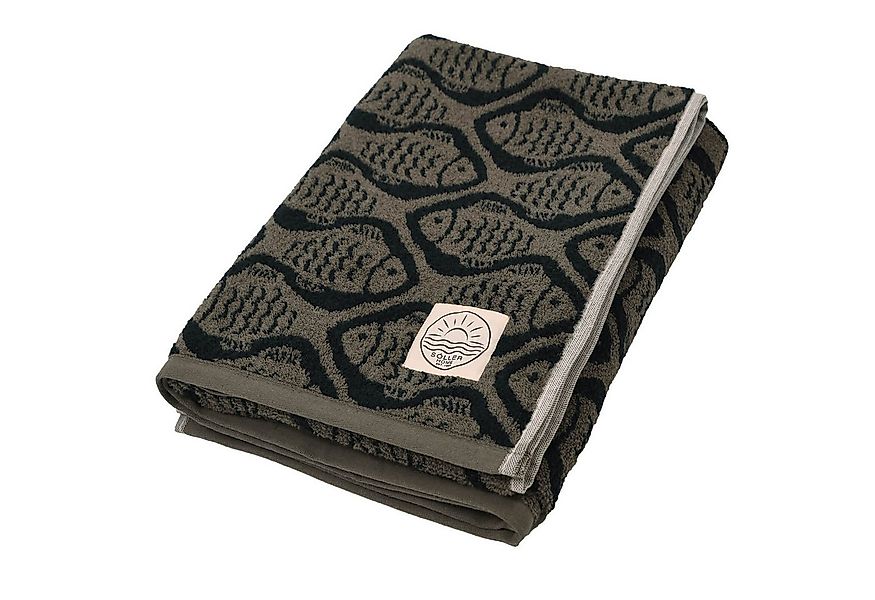 Depotex Strandtuch Strandlaken Fische Olive Grün, Baumwolle (1-St), Strandt günstig online kaufen