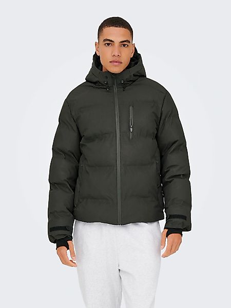 ONLY & SONS Steppjacke "ONSMATHIS PUFFER OTW" mit Kapuze günstig online kaufen