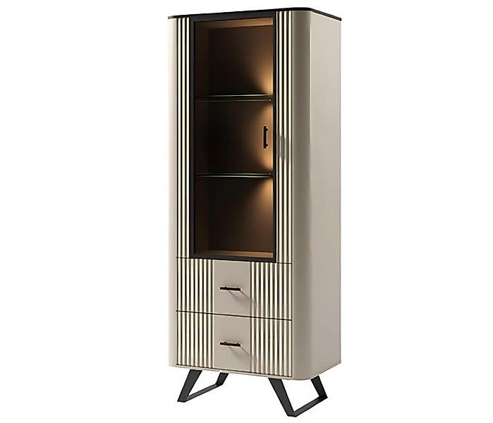 Xlmoebel Vitrine Glasausstellungsschrank aus Glas mit Regalfächern (1-St., günstig online kaufen