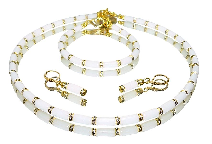 traumschmuck Collier 328c 3er Schmuckset Halskette Armband Ohrringe Jade st günstig online kaufen