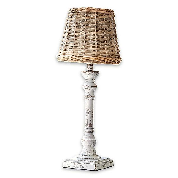 Mirabeau Tischleuchte Tischlampe Noelie braun/antikweiß günstig online kaufen