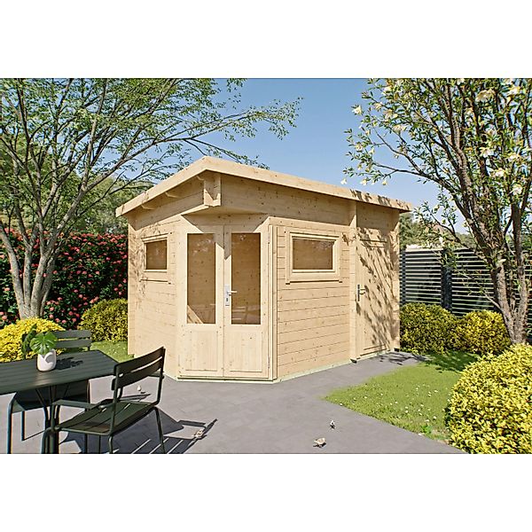 Fjordholz 5-Eck Gartenhaus Modell Leva 2D günstig online kaufen