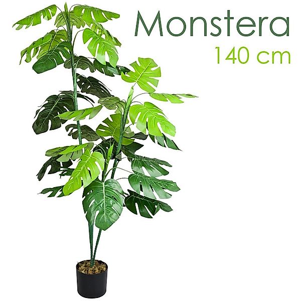 Kunstbaum Monstera Fensterblatt Kunstpflanze Kunstbaum Künstliche günstig online kaufen
