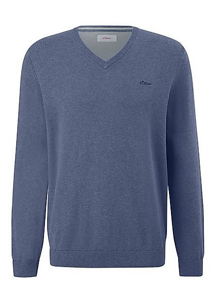 s.Oliver Strickpullover Strickpullover mit Logo-Stickerei Logo günstig online kaufen
