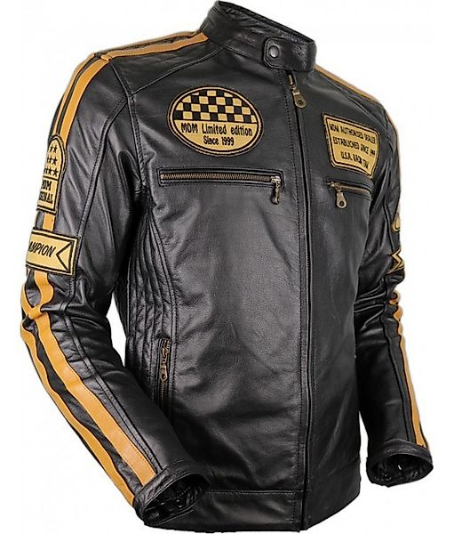MDM Lederjacke Herren Biker Leder Jacke günstig online kaufen