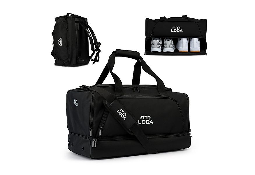 LODA sports Sporttasche - Rucksackfunktion, Schuh-, Wertsachen-, Dusch- & N günstig online kaufen