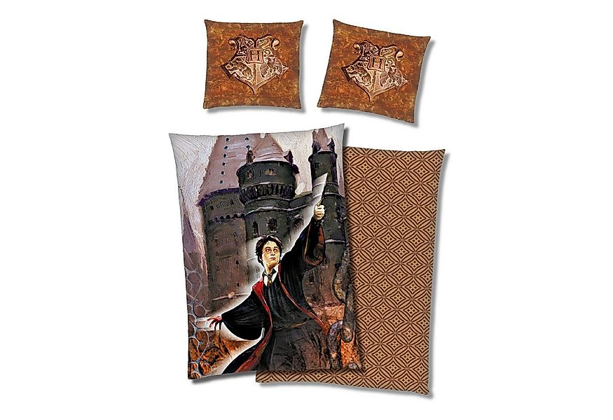 Familando Kinderbettwäsche Harry Potter 135x200 80x80 cm Fleece-Bettwäsche günstig online kaufen
