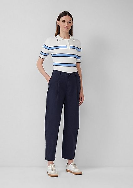 s.Oliver Chinos Hose Baumwollstretch-Hose mit Barrel Leg günstig online kaufen