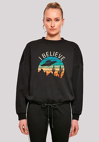 F4NT4STIC Sweatshirt I Believe UFO Alien Sunset Premium Qualität günstig online kaufen