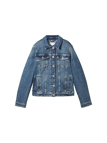 TOM TAILOR Jeansjacke Hemdjacke Langärmlig mit Kentkragen und Knopfleiste günstig online kaufen