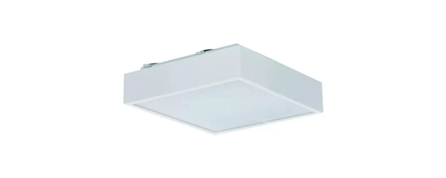 Wohnzimmerleuchte Innenleuchte Q3-LED 29,9 x 29,9 cm weiß 1-flammig quadrat günstig online kaufen