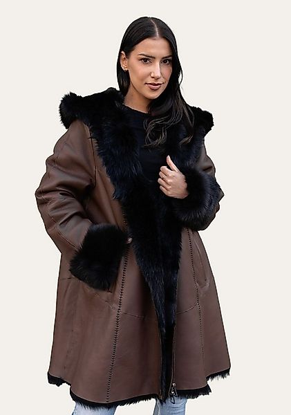 Hollert Winterjacke Damen Toscana Lammfelljacke Leona Schokobraun günstig online kaufen
