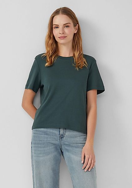s.Oliver Kurzarmshirt T-Shirt Verkürztes T-Shirt aus günstig online kaufen