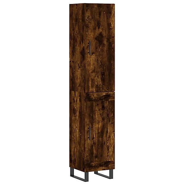 vidaXL Highboard Räuchereiche 34,5x34x180 cm Holzwerkstoff 3199134 günstig online kaufen