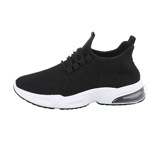 Coolwalk Herren Low-Top Freizeit Sneaker Flach Sneakers in Schwarz günstig online kaufen